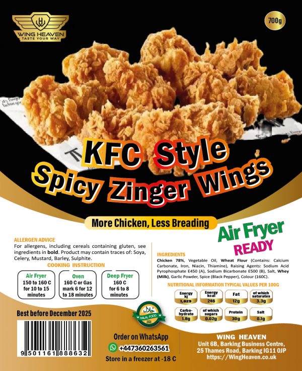 KFC Style Zinger Wings